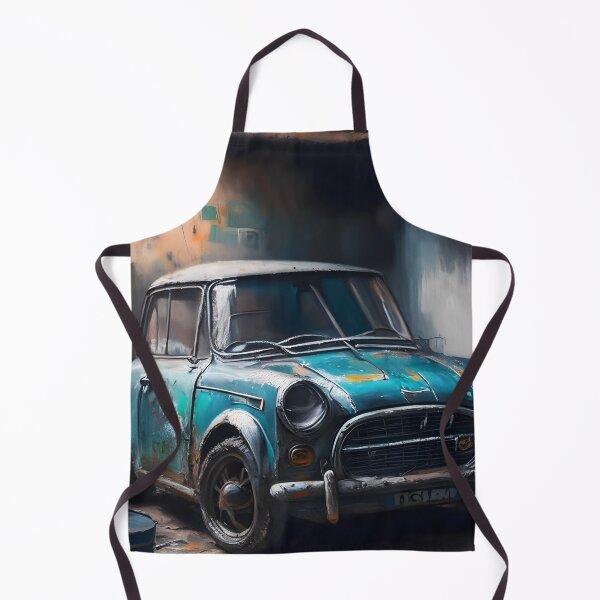 Item preview, Classic Mini Cooper Oil Painting Art designed and sold by N1chePrints.