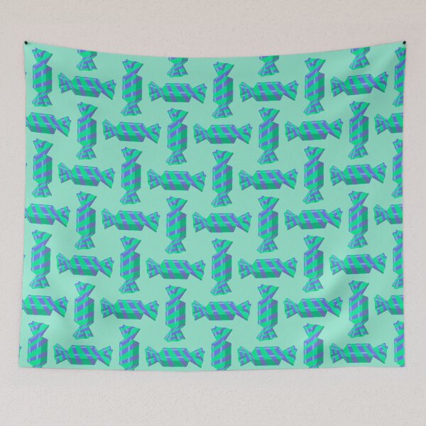Aperçu de l'œuvre fond avec des bonbons verts et violets créée et vendue par VaskanianArt.