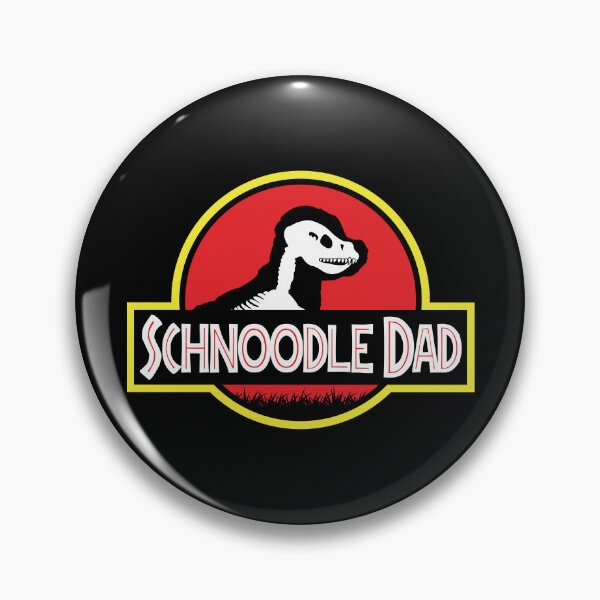 Item preview, (For Dark Background) Jurassic Schnoodle Dad designed and sold by More Cute Dogs.