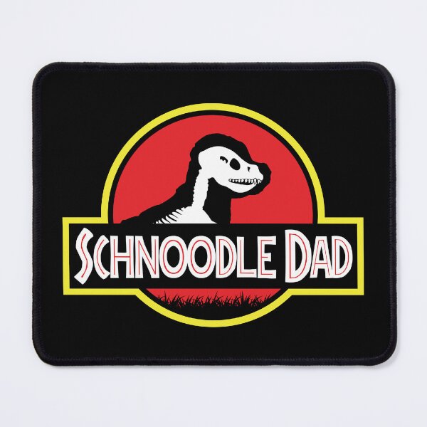 Item preview, (For Dark Background) Jurassic Schnoodle Dad designed and sold by More Cute Dogs.