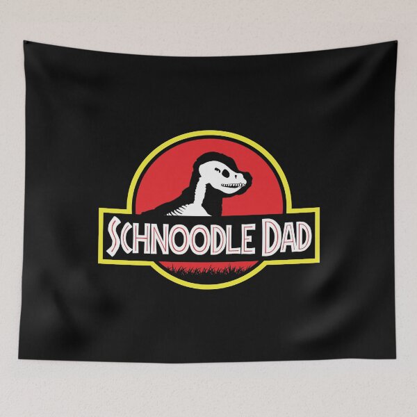 Item preview, (For Dark Background) Jurassic Schnoodle Dad designed and sold by More Cute Dogs.