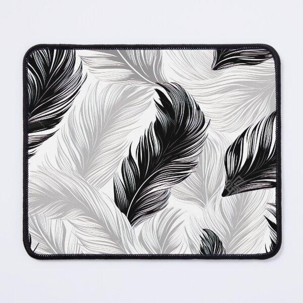 Item preview, Graceful Blach and White Feathers designed and sold by Hibiskusmond.