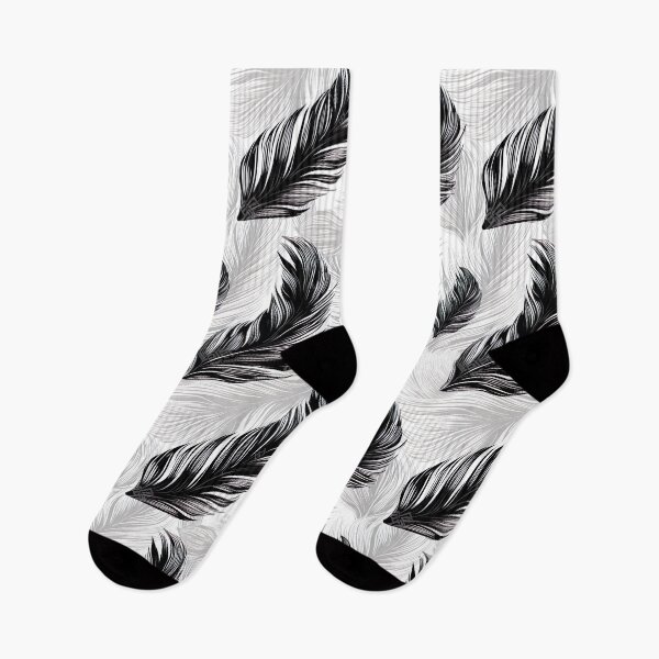 Item preview, Graceful Blach and White Feathers designed and sold by Hibiskusmond.