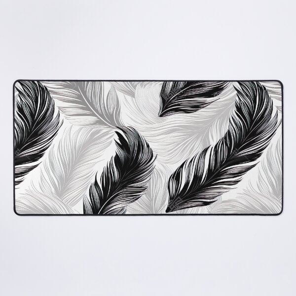 Item preview, Graceful Blach and White Feathers designed and sold by Hibiskusmond.