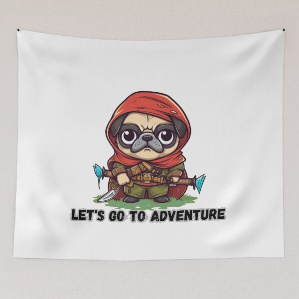 Item preview, Adventurous Pug Kawaii - RPG Traveler's Cosplay designed and sold by Adam Arts.