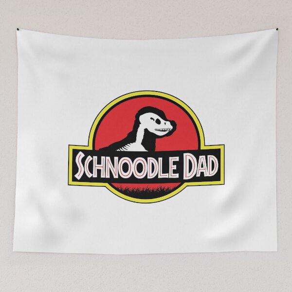 Item preview, (For Bright Background) Jurassic Schnoodle Dad designed and sold by More Cute Dogs.