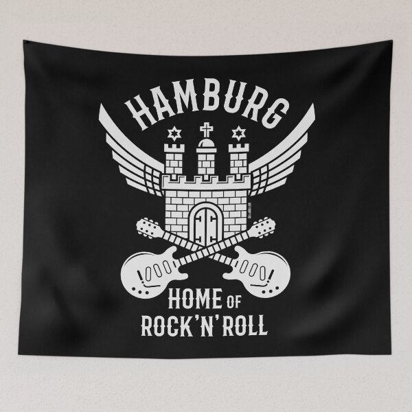 Item preview, Hamburg – Home Of Rock 'N' Roll (Rocker / White) designed and sold by Roderix.