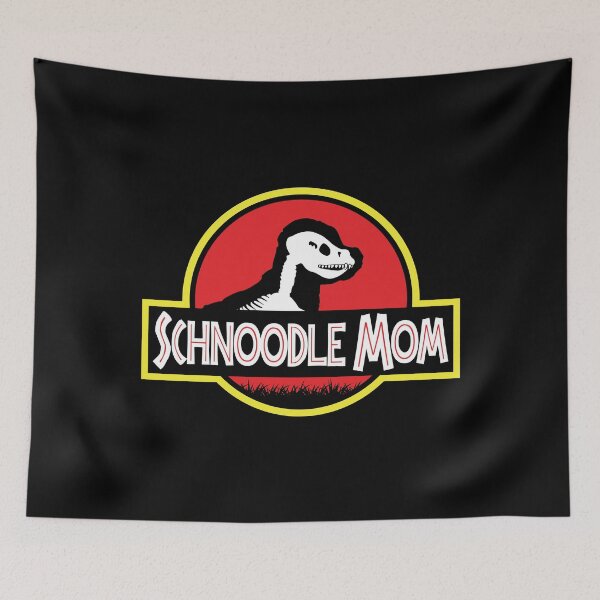 Item preview, (For Dark Background) Jurassic Schnoodle Mom designed and sold by More Cute Dogs.