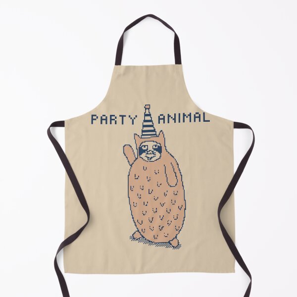 Item preview, The Party Animal - funny cute 1 bit retro pixel art designed and sold by pxlboy.