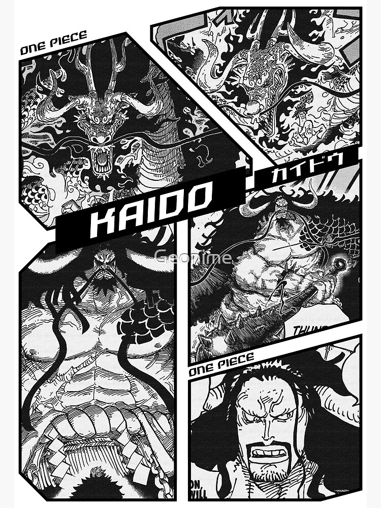 Poster for Sale avec l'œuvre « Kaido - Cadre Manga One Piece