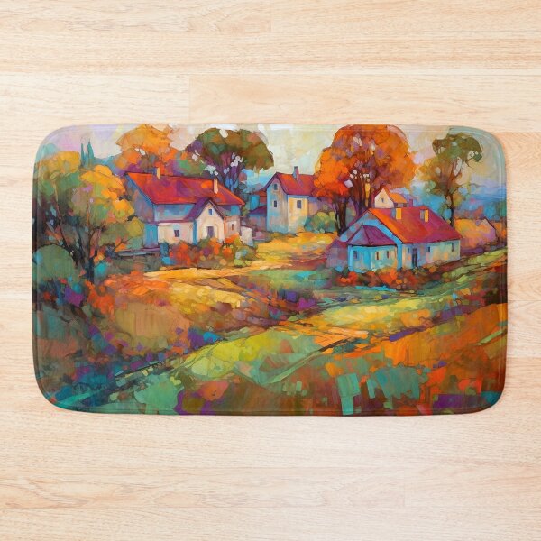 Item preview, Countryside Village at Sunset designed and sold by Art by Lilia.