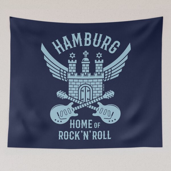 Item preview, Hamburg – Home Of Rock 'N' Roll (Rocker / Skyblue) designed and sold by Roderix.