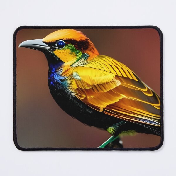 Artikelvorschau, Chromvogel, Impasto, Ai Generated Art entworfen und verkauft von ACC .