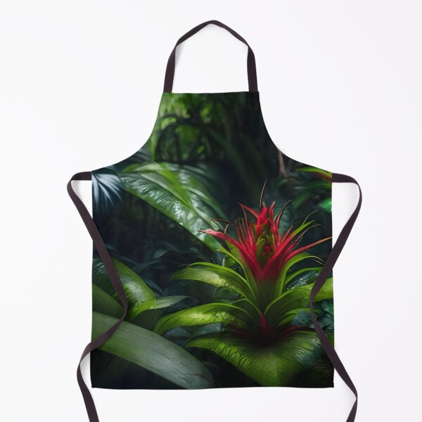Item preview, Bromeliad plant in deep Forest Art designed and sold by N1chePrints.