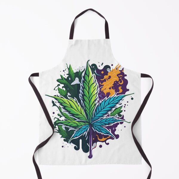 Item preview, A cannabis leaf with color elements designed and sold by ZirumsGarden.