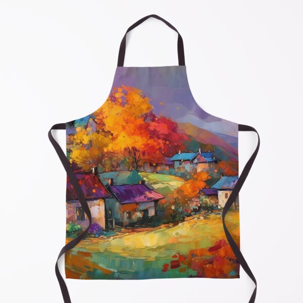 Item preview, Countryside village at sunset 1 designed and sold by Art by Lilia.