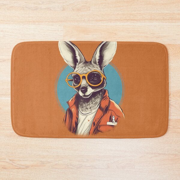 Item preview, Sunny Roo: The Cool Kangaroo - Realistic Portrayal in Draftpunk Style, Charming Characters, Screen Printing, Long Lens, Humorous Tone, Characterized Animals designed and sold by Bee Happy Creative™.