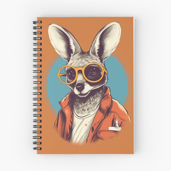 Item preview, Sunny Roo: The Cool Kangaroo - Realistic Portrayal in Draftpunk Style, Charming Characters, Screen Printing, Long Lens, Humorous Tone, Characterized Animals designed and sold by Bee Happy Creative™.