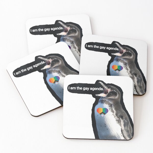 Artikelvorschau, Galapagos Penguin screams I am the gay agenda entworfen und verkauft von SBPenguins.