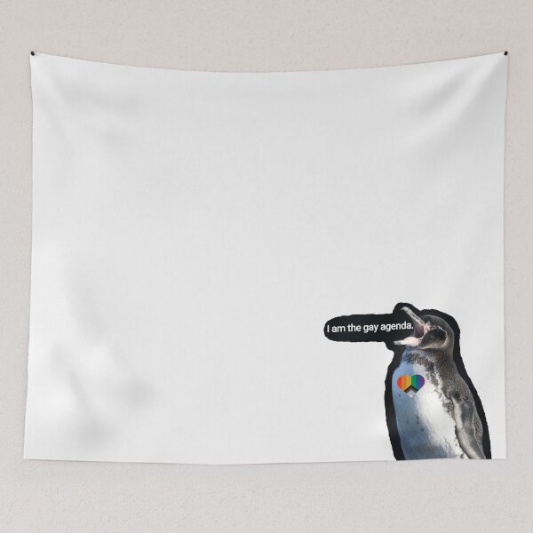 Artikelvorschau, Galapagos Penguin screams I am the gay agenda entworfen und verkauft von SBPenguins.