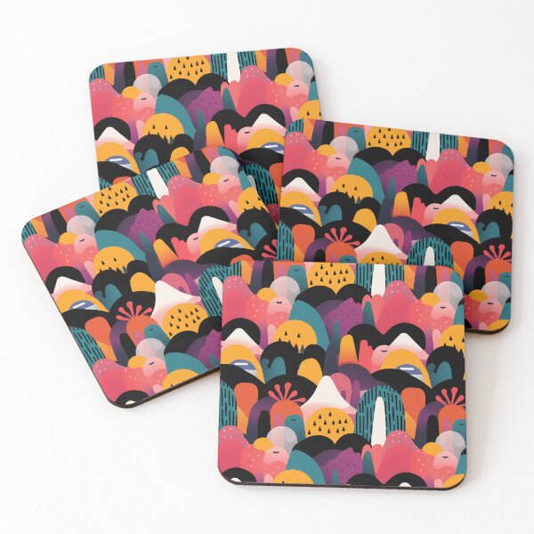 Item preview, Abstract animated mountain cliffs designed and sold by ArtByDominique.