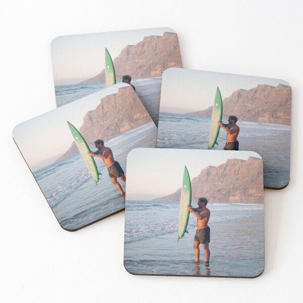 Item preview, Famara Beach Surfer , Surf Waves & Cliffs  designed and sold by SmileMoreAgain.