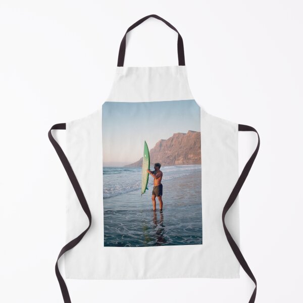 Item preview, Famara Beach Surfer , Surf Waves & Cliffs designed and sold by SmileMoreAgain.