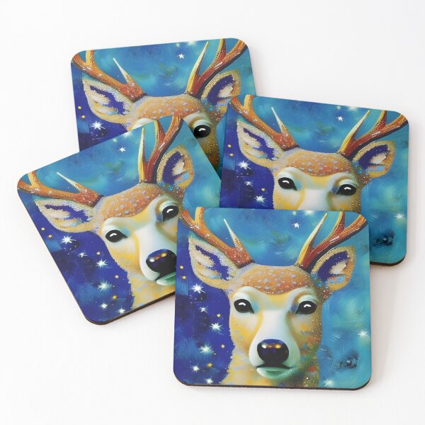 Artikelvorschau, Star Deer, Impasto, Ai Generated Art entworfen und verkauft von ACC .