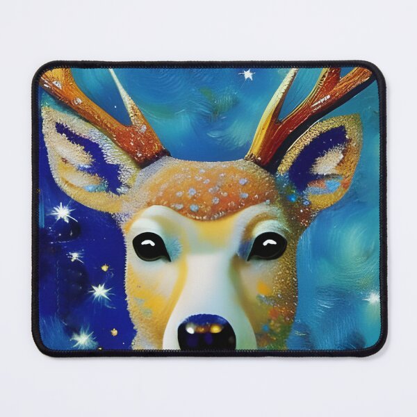Artikelvorschau, Star Deer, Impasto, Ai Generated Art entworfen und verkauft von ACC .