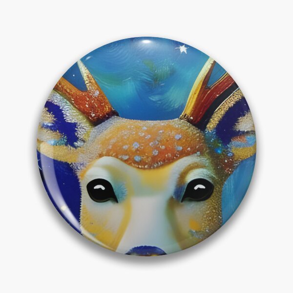 Artikelvorschau, Star Deer, Impasto, Ai Generated Art entworfen und verkauft von ACC .