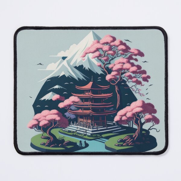 Item preview, Japanese Zen garden tranquil scene calm meditation designed and sold by ROBIN MACGREGOR.