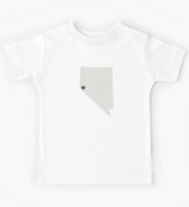 Nevada Love in Gray Kids Tee