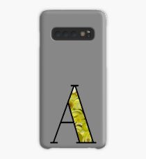 Letter A - Yellow Design Case/Skin for Samsung Galaxy