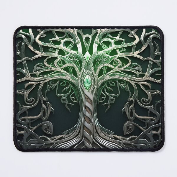 Item preview, viking tree, green lucky tree, green happiness tree, celtic ornament,for the husband, for dad, dad, happy dads day designed and sold by PRYMULLART.