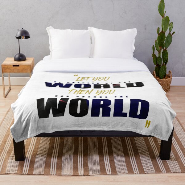 Item preview, Change The World-English inspirational quotes designed and sold by FineStudios.