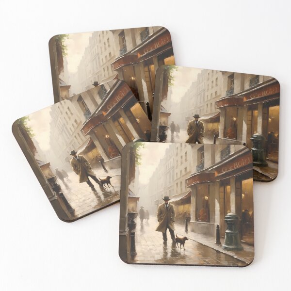 Item preview, A handsome French man in a Parisian street  designed and sold by AxelrodCN.