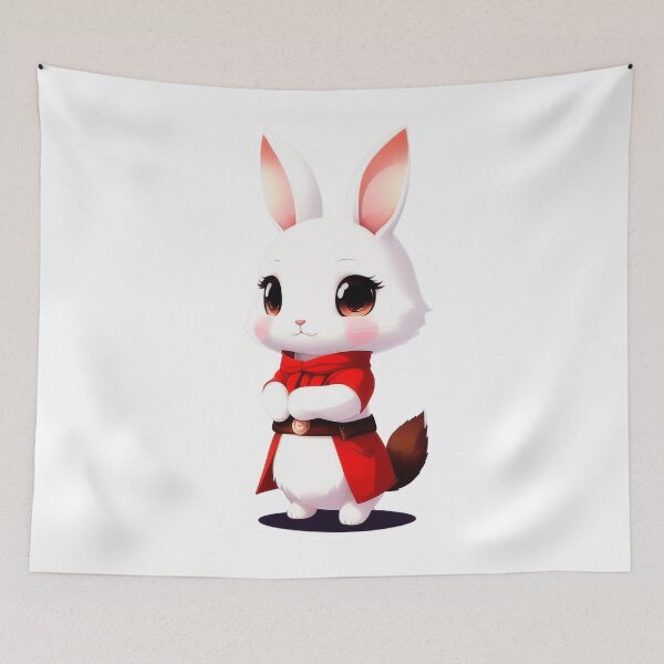 Item preview, Cute anime style bunny character designed and sold by Harmonysens.