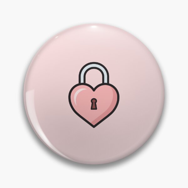Item preview, Heart Lock Icon designed and sold by ennbe.