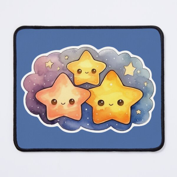 Item preview, Cute yellow stars in the night sky designed and sold by LoLovi.