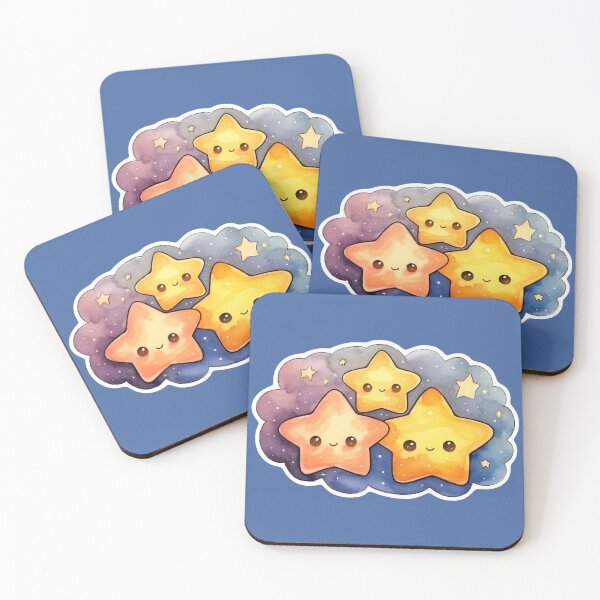 Item preview, Cute yellow stars in the night sky designed and sold by LoLovi.