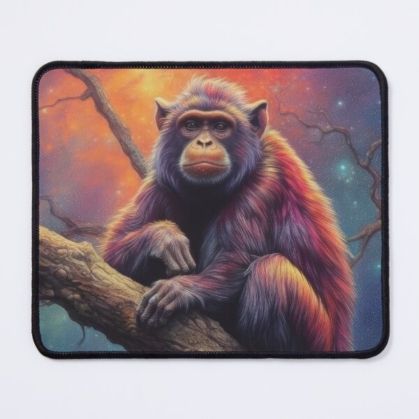 Item preview, Colorful Monkey Sitting In Forest designed and sold by BaysparksMedia.
