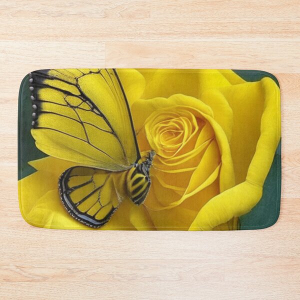 Item preview, Enchanting Butterflies and Yellow Rose: Artistic Print  designed and sold by SoulthreadzStudio.