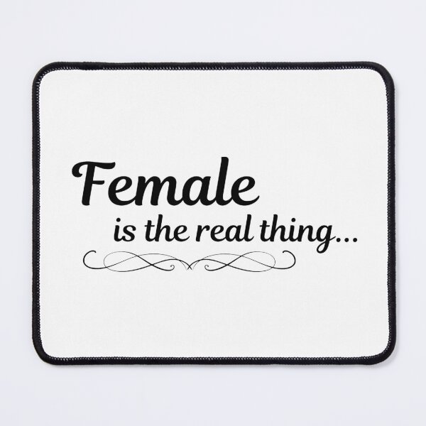 Item preview, Female Is The Real Thing Sticker designed and sold by Uryummypie.