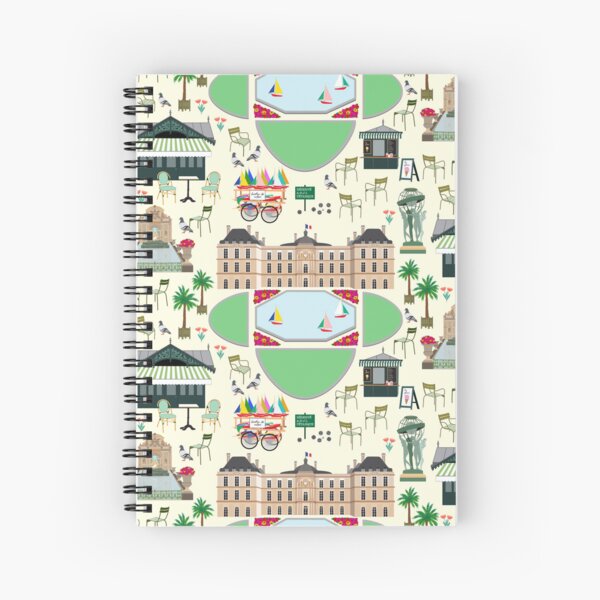 Jardin du Luxembourg in Paris, France Spiral Notebook