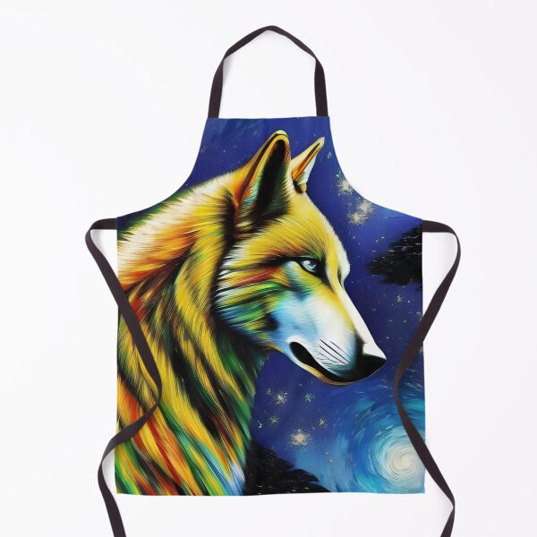 Aperçu de l'œuvre Star Wolf, empâtement, Ai Generated Art créée et vendue par ACC .