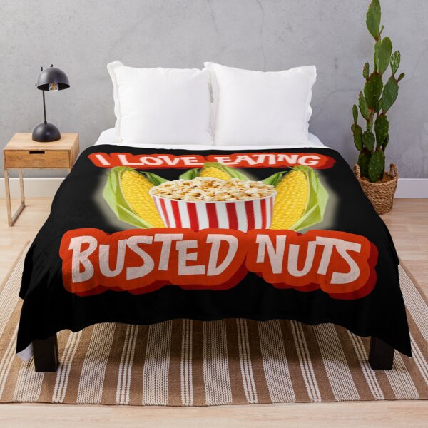 Item preview, I Love Eating Busted Nuts - Funny Humor - Controversial Meme - Popcorn Bust Pun designed and sold by StylishPlatypus.