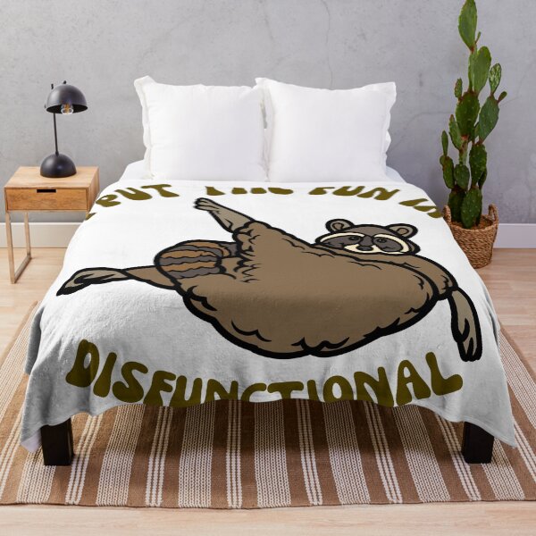 Item preview, I Put The Fun In Disfunctional Raccoon Text Design designed and sold by Harsh Katariya.