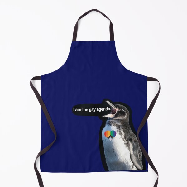 Artikelvorschau, Dark Blue #060D5B Galapagos Penguin screams I am the gay agenda entworfen und verkauft von SBPenguins.