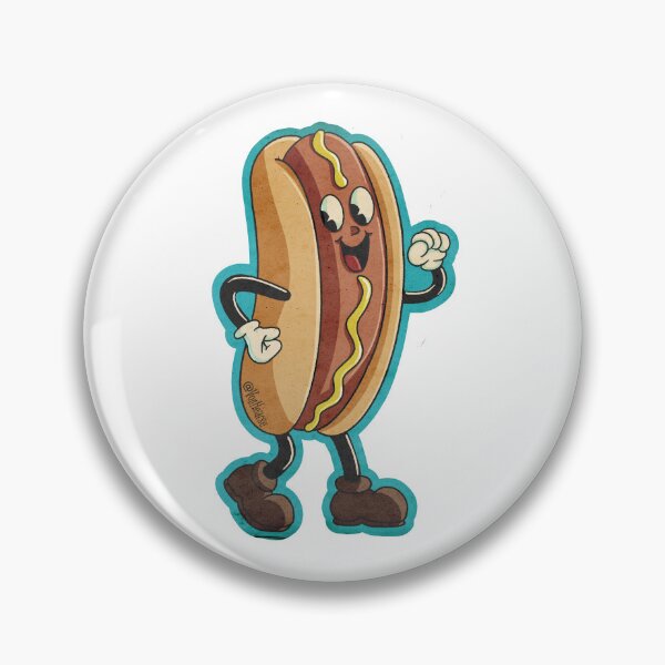 Item preview, Retro dancing hotdog designed and sold by Vonhearse.