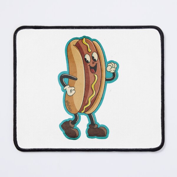 Item preview, Retro dancing hotdog designed and sold by Vonhearse.